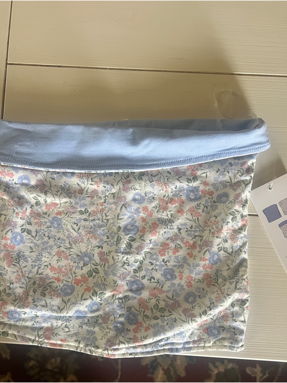 Ultra Flirt Blue and Pink Floral Kids Skirt